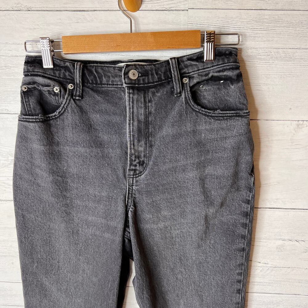 Abercrombie & Fitch Jeans Womens SZ 28/6 Black The 90's Straight Ultra High Rise - Picture 7 of 16